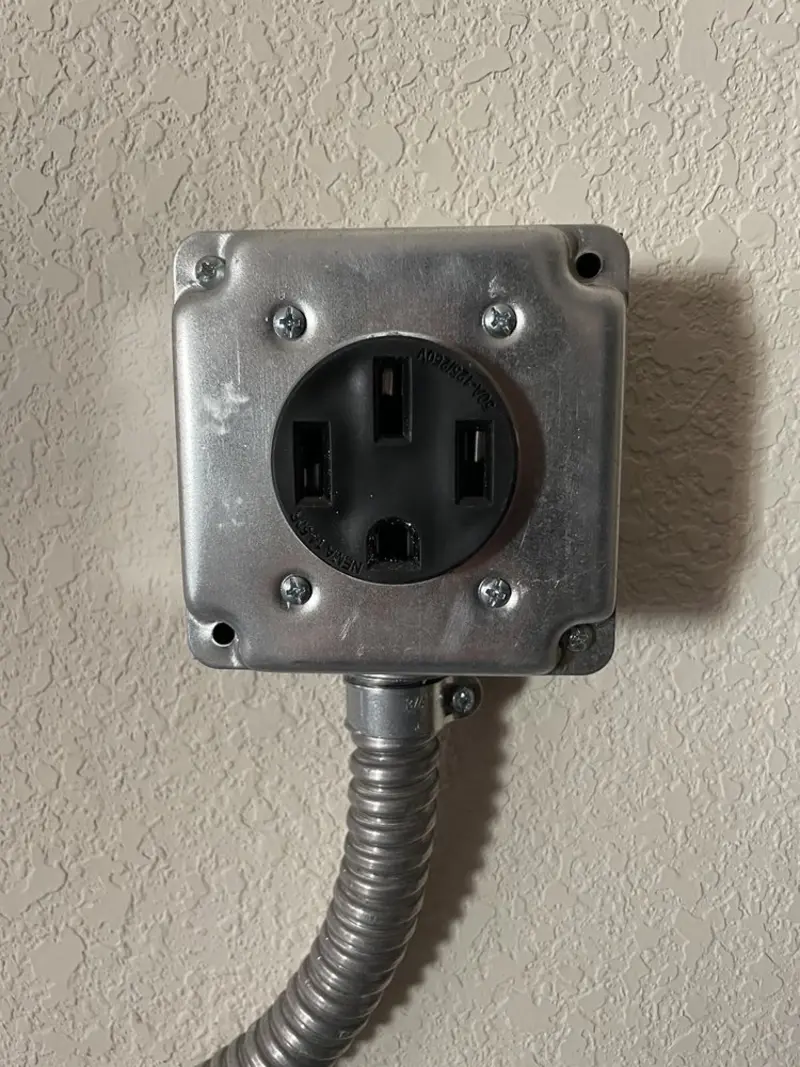 NEMA 14-50 outlet installed for Smart Home Electrical in Del City